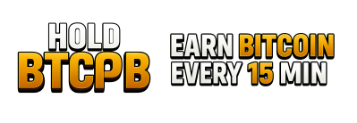 Hold BTCPB – Earn Bitcoin every 15 min